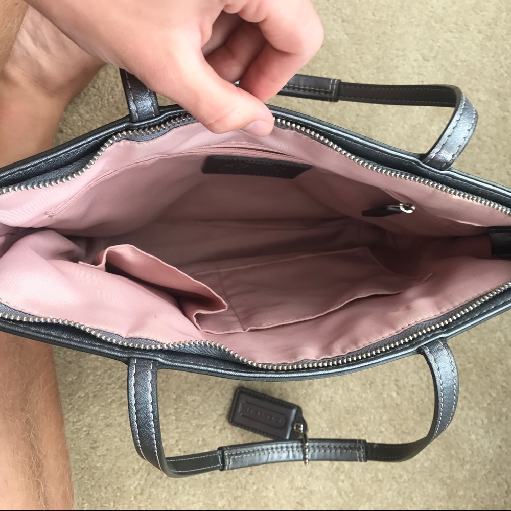 Coach silver/grey purse - Picture 3 of 5